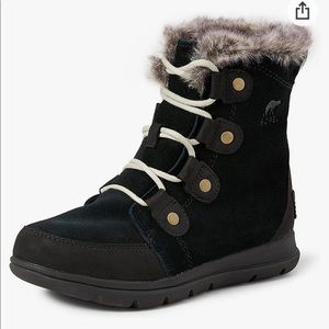 Womens Sorel Explorer Joan // Black & Dark Stone // size 9.5 NWOT